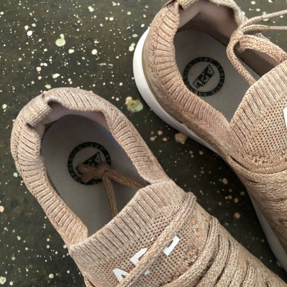 APL TechLoom Wave Sneakers Caramel Almond Melange Beige 10 $245 - Picture 6 of 8